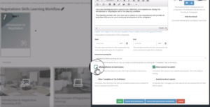 learning activity admin
