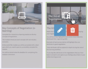 learning activity component admin