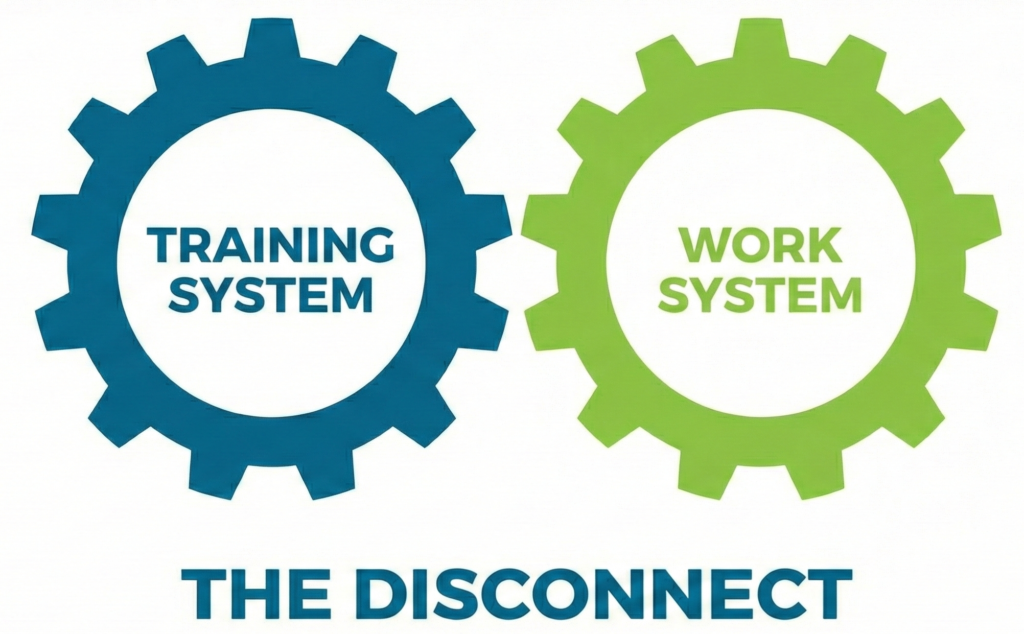 training and learning disconnect from workplace performance