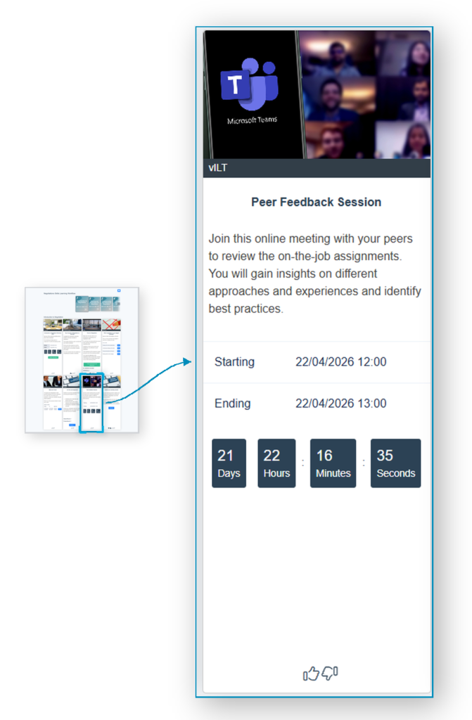 MS Teams Training platform screen shot